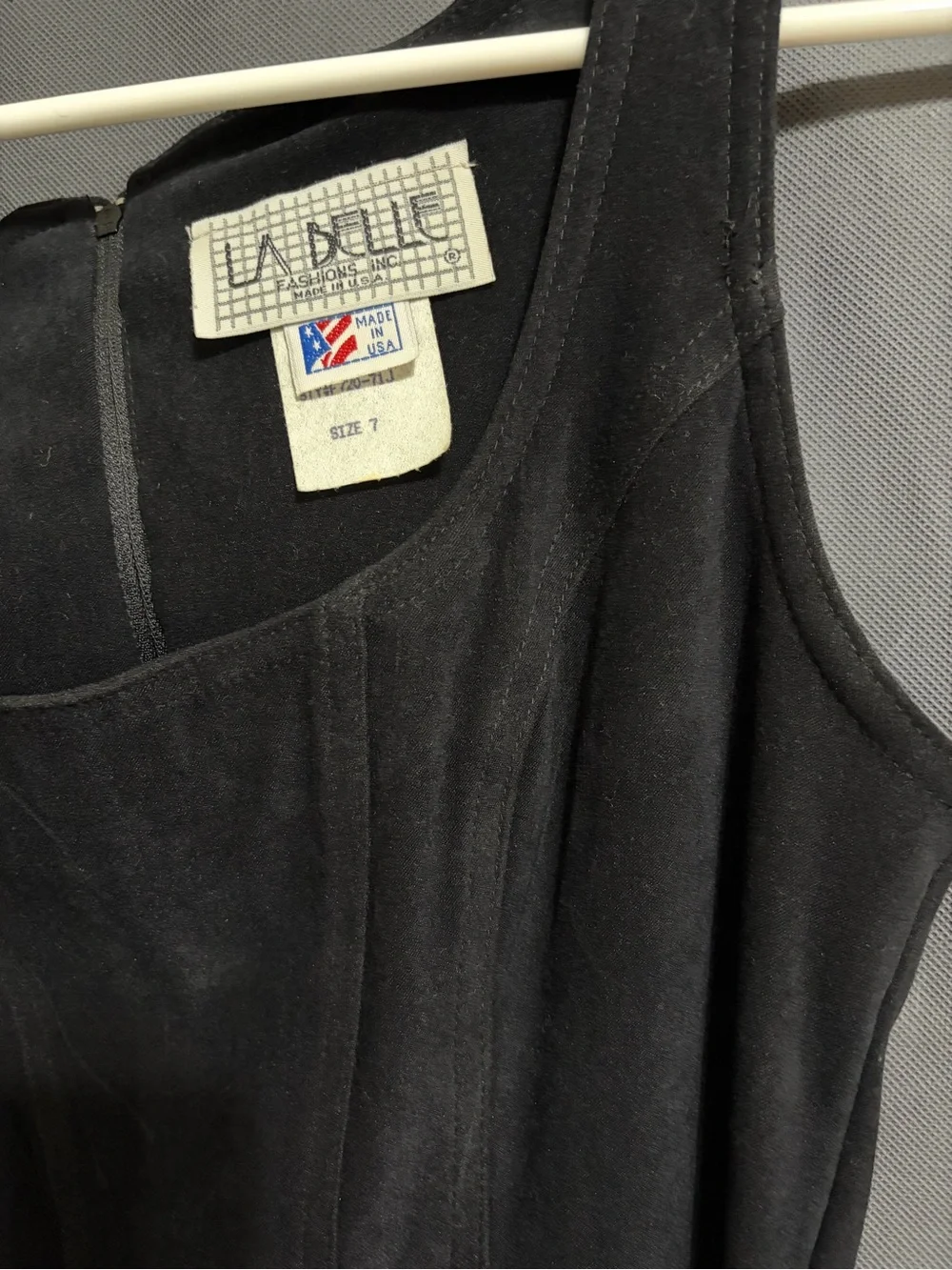 La Belle Black Sleeveless Mini Dress